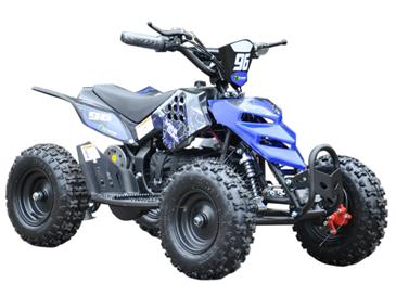 EL  Mini ATV  Xtreme Mini Quad 800W m/fart begrænser Blå-6