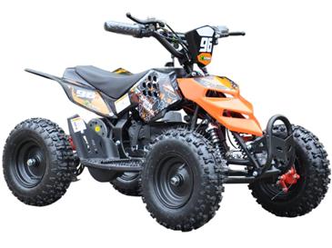 EL  Mini ATV  Xtreme Mini Quad 800W m/fart begrænser Orange-5