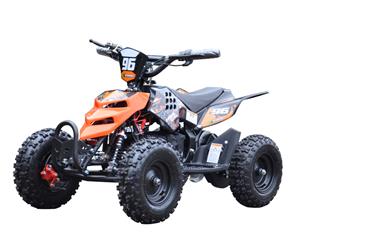 EL  Mini ATV  Xtreme Mini Quad 800W m/fart begrænser Orange-6