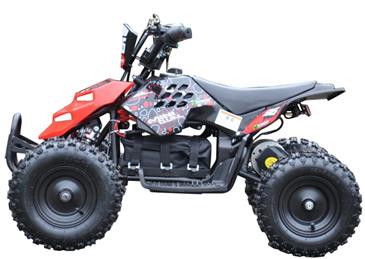 EL Mini ATV  Xtreme Mini Quad 800W m/fart begrænser Rød