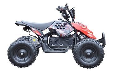 EL Mini ATV  Xtreme Mini Quad 800W m/fart begrænser Rød-3