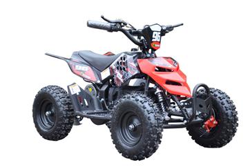 EL Mini ATV  Xtreme Mini Quad 800W m/fart begrænser Rød-5