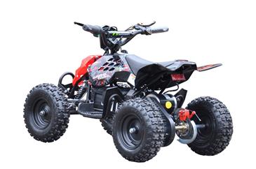 EL Mini ATV  Xtreme Mini Quad 800W m/fart begrænser Rød-6