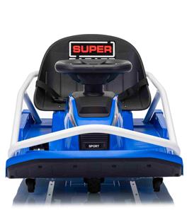 EL Super Garage Drift Car 22,2V til Børn, Blå-3