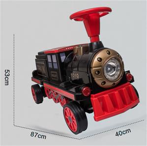 EL Tog med lokomotiv og 2 vogne til Børn 4 x 12V Motor (op til 4 børn)-13