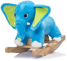 Elefant Gyngehest i blødt plys med lyd (fra 12 MDR)