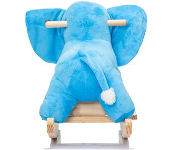 Elefant Gyngehest i blødt plys med lyd (fra 12 MDR)-5