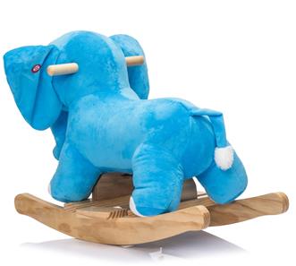 Elefant Gyngehest i blødt plys med lyd (fra 12 MDR)-6