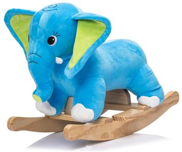 Elefant Gyngehest i blødt plys med lyd (fra 12 MDR)-7