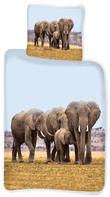 Elefant Sengetøj 140 x 200, 100 procent bomuld