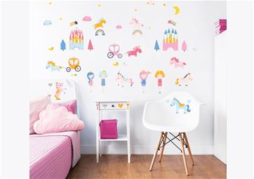 Enhjørning / Unicorn Kingdom Wallstickers