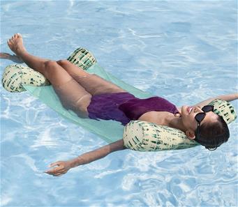 Everluxe Luksus Stof Bade liggestol / Lounge med bærestrop