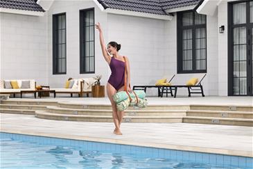 Everluxe Luksus Stof Bade liggestol / Lounge med bærestrop-8