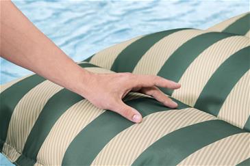 Everluxe Luksus Stof Poolmadras med Bærehåndtag-5