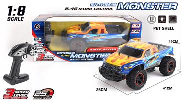 Extreme Monster Fjernstyret Truck 1:8 2.4G-2