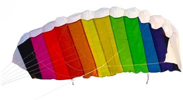 Faldskærmsdrage Rainbow 120 med 2 liner til børn fra 6 år