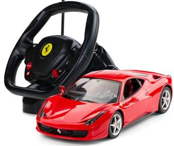 Ferrari 458 Italia Fjernstyret Bil med rat 1:14