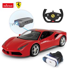 Ferrari  488 GTB Fjernstyret Bil m/VR briller + Kamera 1:14-2