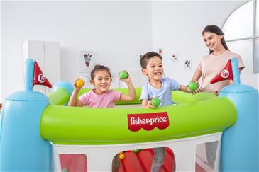 Fisher-Price Hoppe-borg  175 x 173 x 135 cm inkl. bolde og el pumpe-5