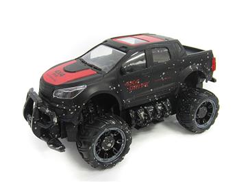 Fjernstyret Mud Off-Road Truck 1:18 Sort/Rød, 2.4G-4