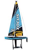 Focus V3 RC Sejlbåd – Stor 2,4 GHz RTR Yacht FlySky i6 Blå