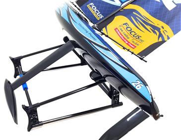 Focus V3 RC Sejlbåd – Stor 2,4 GHz RTR Yacht FlySky i6 Blå-4