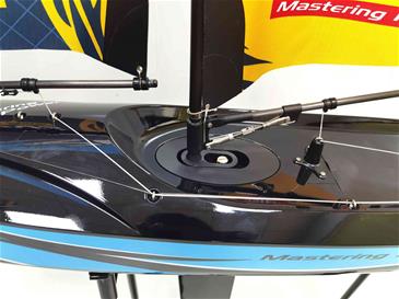 Focus V3 RC Sejlbåd – Stor 2,4 GHz RTR Yacht FlySky i6 Blå-9