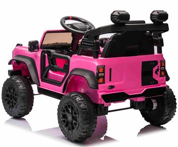 Ford Bronco Raptor elbil til børn 12v Pink m/Gummihjul, Lædersæde, 2.4G-3