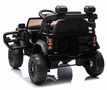 Ford Bronco Raptor elbil til børn 12v Sort m/Gummihjul, Lædersæde, 2.4G-4