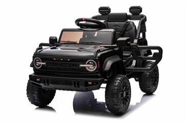 Ford Bronco Raptor elbil til børn 12v Sort m/Gummihjul, Lædersæde, 2.4G-6