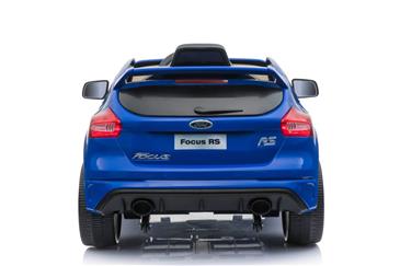 Ford Focus RS Elbil til børn 12v Blå m/Gummihjul + 2.4G + 7AH-9