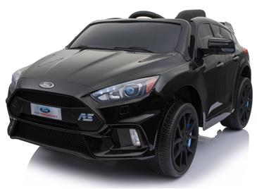 Ford Focus RS EL Bil 12v Sort m/Gummihjul + 2.4G + 7AH