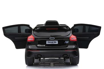 Ford Focus RS EL Bil 12v Sort m/Gummihjul + 2.4G + 7AH-13