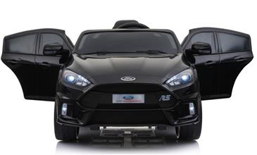 Ford Focus RS EL Bil 12v Sort m/Gummihjul + 2.4G + 7AH-3