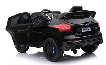 Ford Focus RS EL Bil 12v Sort m/Gummihjul + 2.4G + 7AH-4