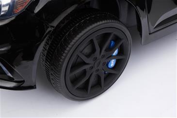 Ford Focus RS EL Bil 12v Sort m/Gummihjul + 2.4G + 7AH-7