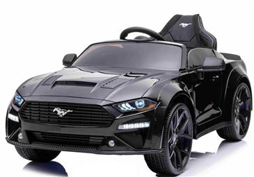 Ford Mustang GT Drift 21,6V Sort til Børn 2.4G +Lædersæde