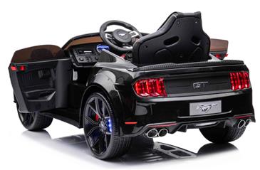 Ford Mustang GT Drift 24V Sort til Børn 2.4G +Lædersæde, op til 15 km/t-5