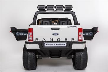 Ford Ranger F650 4x4 12v Hvid m/4x12V + Gummihjul + fjernb-18