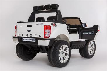 Ford Ranger F650 4x4 12v Hvid m/4x12V + Gummihjul + fjernb-20