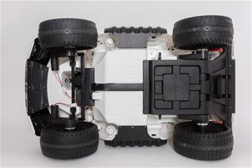 Ford Ranger F650 4x4 12v Hvid m/4x12V + Gummihjul + fjernb-24