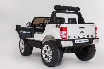Ford Ranger F650 4x4 12v Hvid m/4x12V + Gummihjul + fjernb-26
