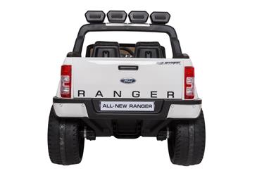 Ford Ranger F650 4x4 12v Hvid m/4x12V + Gummihjul + fjernb-3