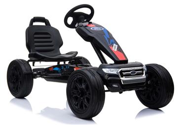  Ford Ranger Pedal GoKart til børn, Sort-3