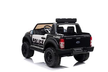 Ford Ranger Raptor 4x4 Politi SUV 12v m/4x35W+Gummihjul + Lædersæde + 10AH-10