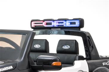 Ford Ranger Raptor 4x4 Politi SUV 12v m/4x35W+Gummihjul + Lædersæde + 10AH-6