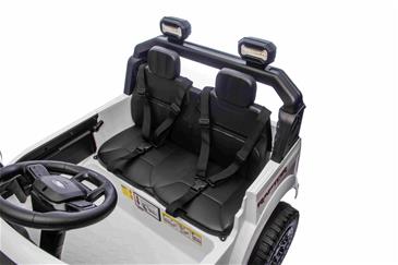 Ford Ranger Raptor Elbil Til børn 21,6V m/Lædersæde, 2.4G RC Hvid-10