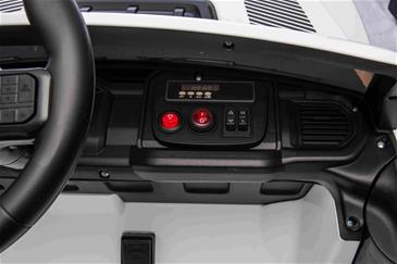 Ford Ranger Raptor Elbil Til børn 21,6V m/Lædersæde, 2.4G RC Hvid-11