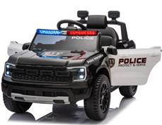 Ford Ranger Raptor Politi elbil 10,8V m/Gummihjul og lædersæde