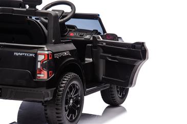 Ford Ranger Raptor Politi elbil 10,8V m/Gummihjul og lædersæde-14